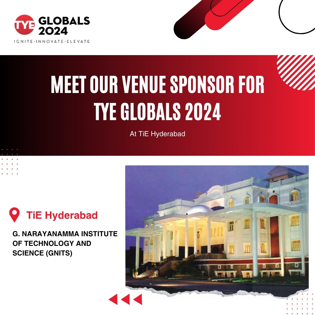 We’re thrilled to announce our prestigious venue partner for TYE Globals 2024! In the heart of innovation, TiE Hyderabad, the esteemed G. Narayanamma Institute of Technology and Science (GNITS) opens its doors to budding entrepreneurs.

#TYEGlobals2024 #VenueSpotlight