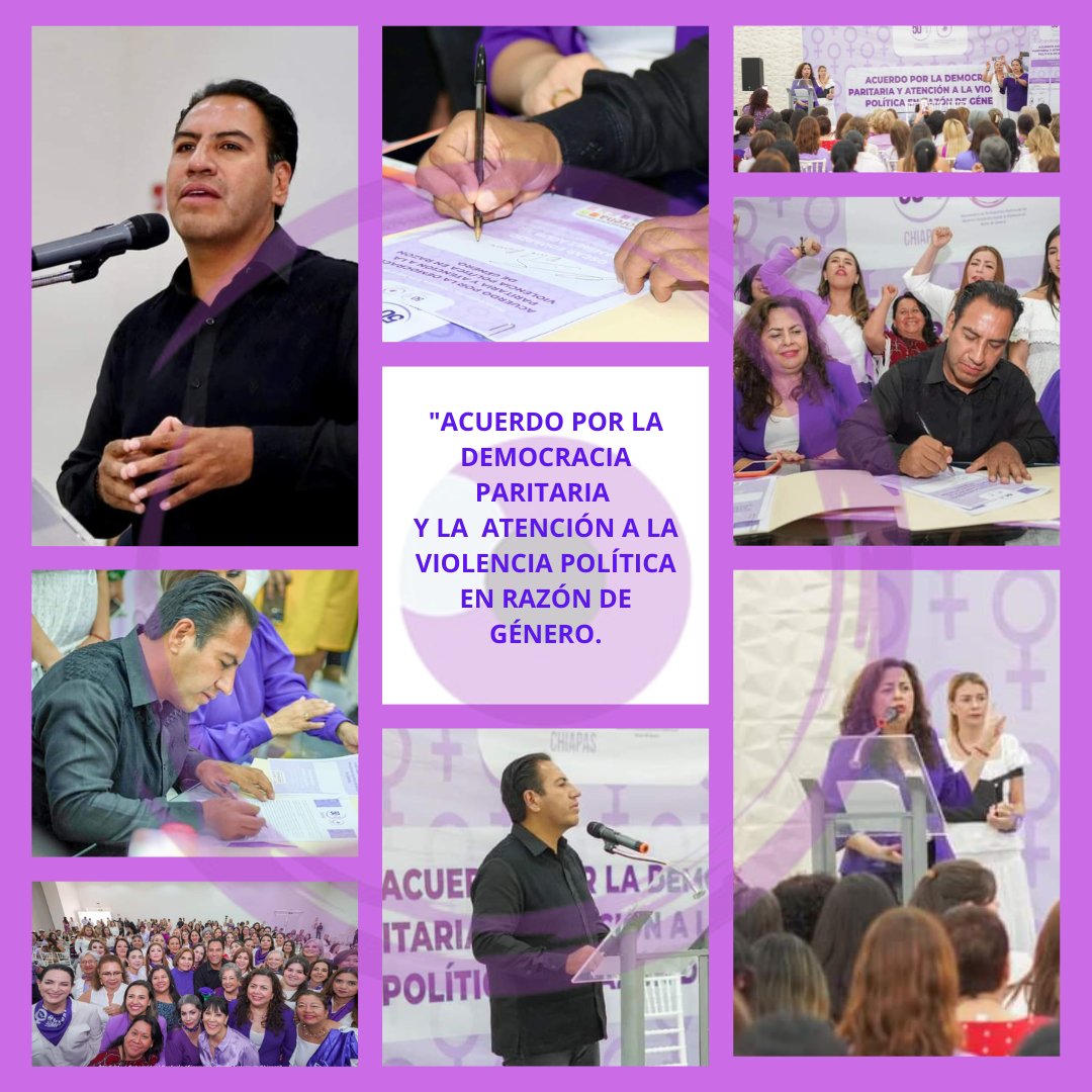ObservMujChiap's tweet photo. #Chiapas Este fin de semana se llevó a cabo la firma del "Acuerdo por la Democracia Paritaria y la Atención a la Violencia Política en Razón de Género,   El candidato por la Coalición "Sigamos haciendo historia" @ramirezlalo_ firmó el compromiso con todas las mujeres presentes. https://t.co/sGkgjirSSU