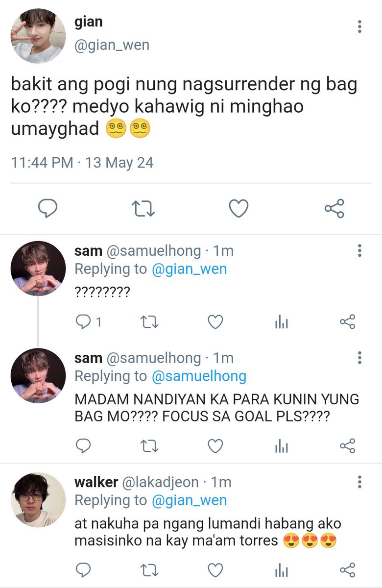 sheoksoos's tweet photo. 🎒 — a #junhao short filo au

gian (wjh), a solid 8star, lost his backpack along with a photocard of his bias somewhere in the campus. https://t.co/S5wvknOurv