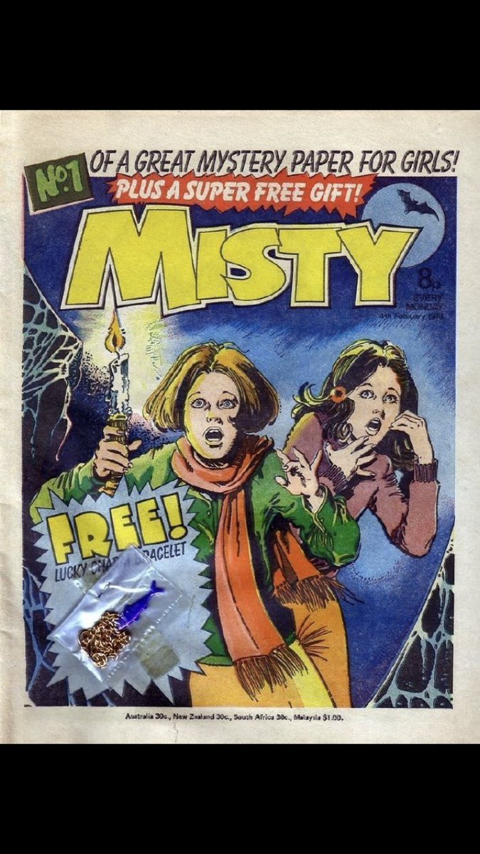 Somewhere in the stacks of long boxes I own a copy of the first issue of MISTY. Sadly without the free gift bracelet though.