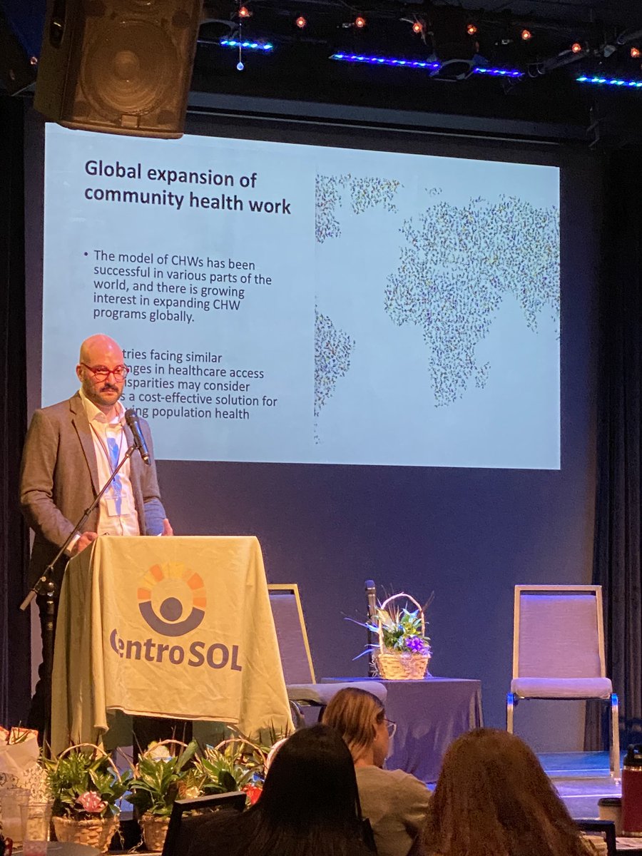 Community health work is happening everywhere. We need to build a system to support community health worker 

Dr. Carlos Rodriguez-Díaz 

#jhcentrosol