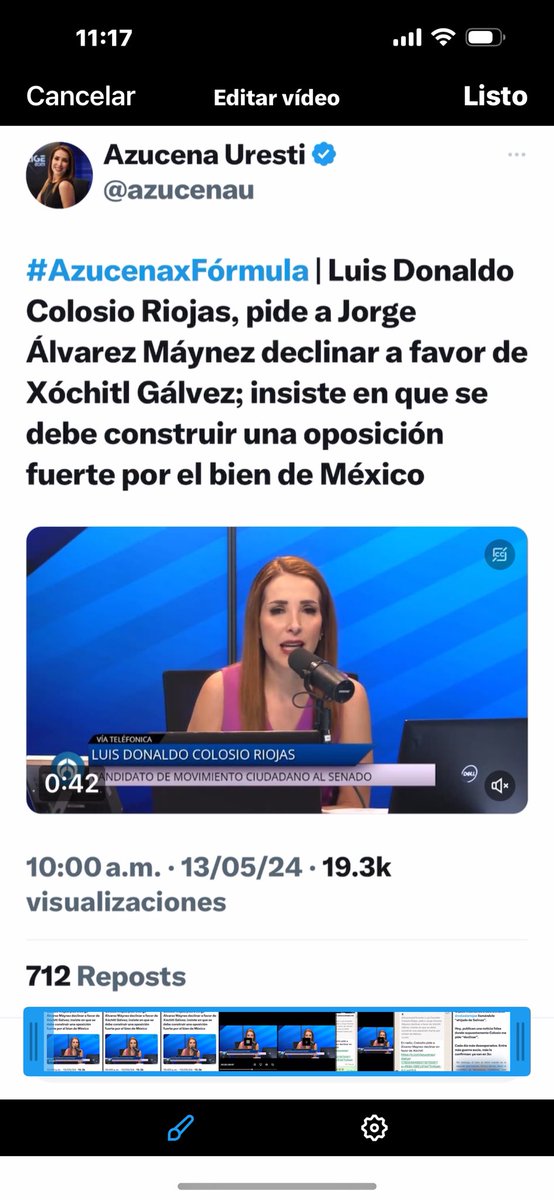 carolina_rocha_'s tweet photo. Un cabeceo en falso se suma la propaganda electoral esta mañana.
Con o sin dolo @Radio_Formula aseguró en esta red que Colosio pedía a Maynez dimitir a favor de Xochitl.

Colosio en realidad aseguró que quien vaya en tercero debe sumarse al que pueda vencer  a Morena. 

Desde hace días hay batalla por el segundo lugar. Tras encuestas de Reforma en Jalisco y Monterrey y el simulacro universitario MC dice haber alcanzado al Frente PRI PAN