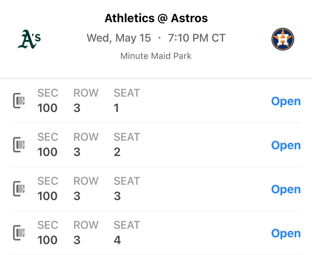 Trying to grow my X, why? I don’t know.

Giving away four #houstonastros tickets in the Crawford Boxes for Wednesday, May 15 against the As. 

How to enter,
Like
Follow
Retweet

Winner will be announced Wednesday afternoon.