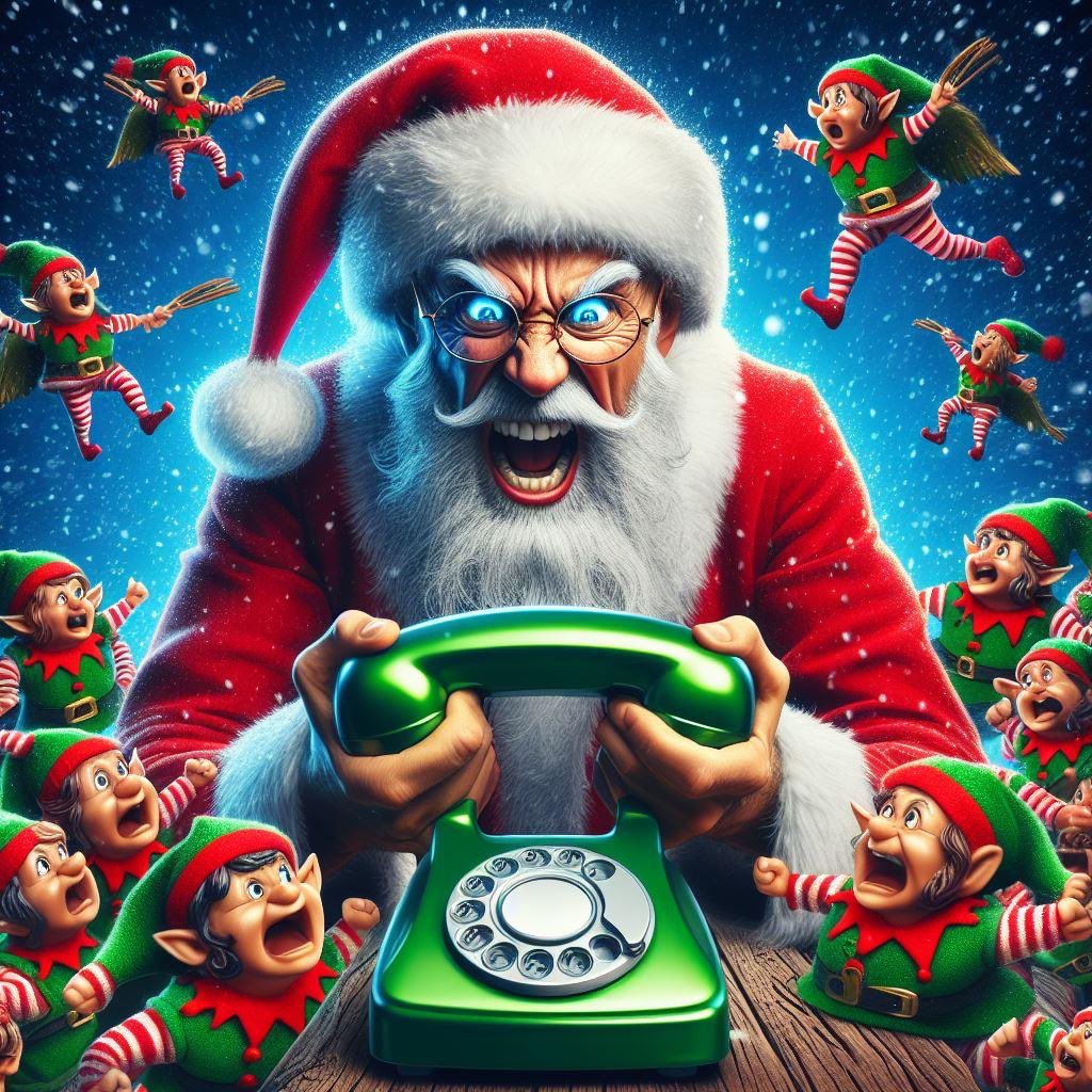 He’s making a list

He’s checking it thrice 

He’s gonna find out which spam callers are naughty or nice 

Because @santaclauses are tired of you wasting his time