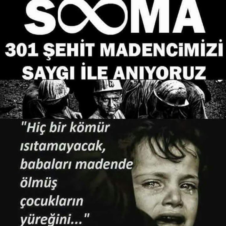 Söz bir kere bittimi biter. Söylenecek söz kalmamıştır. Sadece yutkunursunuz. Peki ya adaletsizlikler, haksızlıklar... En acısıda geride kalanlar değilmidir. Hiçbir şey geride kalanların yüreğini bundan sonra ısıtmayacaktır.... #Soma #SomayıUnutmaUnutturma #SomaKatliamı #301Şehit