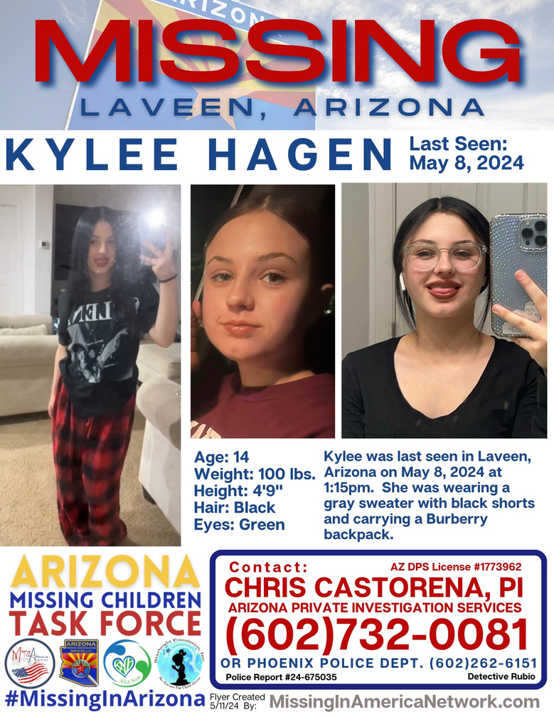 Kylee Hagen (14) 🚨 MISSING/ENDANGERED 🚨 #BOLO 👀 Laveen, Arizona but could be anywhere now 5 days later, even out of state. Please share this flyer far and wide.
#MissingInAmericaNetwork 🇺🇸 #MissingInArizona

#CareAndShare 💛 @ArcticfoxTrue  @miracle4missing @JointheMOBcrew…