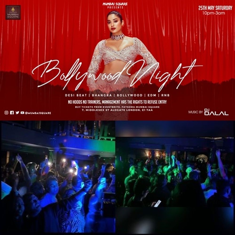 Bollywood Night Party 🥳 Event on 25th May at Mumbai Square 🤟 Ticket available for limited time period ⏳ Grab your tickets today..! buff.ly/3xTWQr4 #BNP #bollywoodnightparty #bollywoodParty #LondonParties #AsianParty #bollywood #bhangra #music #nightlife #mumbaisquare