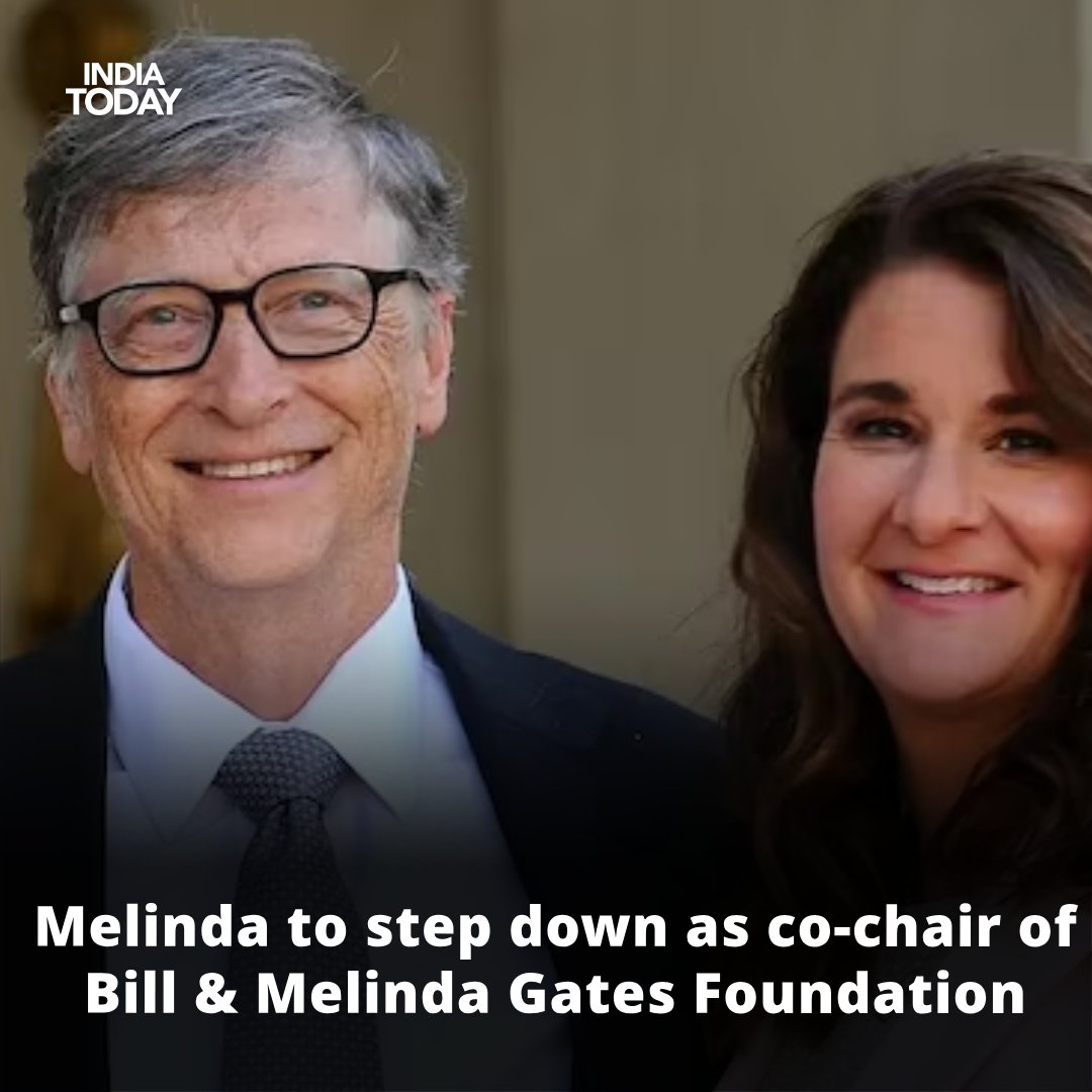 Melinda French Gates said on Monday she is stepping down as co-chair of the Bill & Melinda Gates Foundation.

Her last day of work at the foundation will be June 7, according to her post on X.

Read more: intdy.in/bwacla

#MelindaGates #BillGates #ITCard