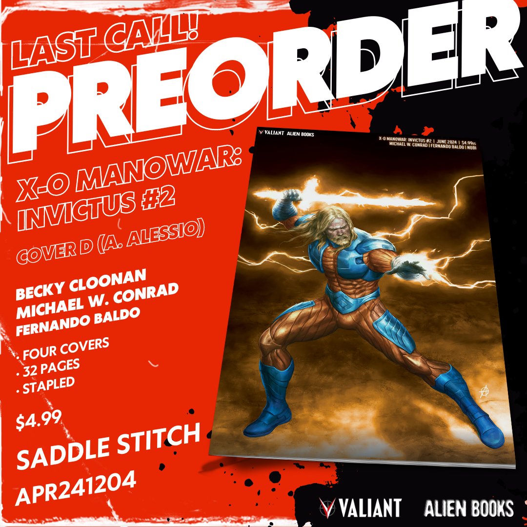 ValiantComics's tweet photo. Cover B https://t.co/vtmkxZtgMn
Cover C https://t.co/mTKGGycdOY
Cover D https://t.co/4UFTHqPeOG
#Resurgence #valiantuniverse #valiant #valiantcomics #ComicBookCollector #LastChance
#XOManowar #BeckyCloonan #MichaelConrad #ComicBookFans #stayvaliant #valiantisback #ValiantComics https://t.co/Exo6X1F62l