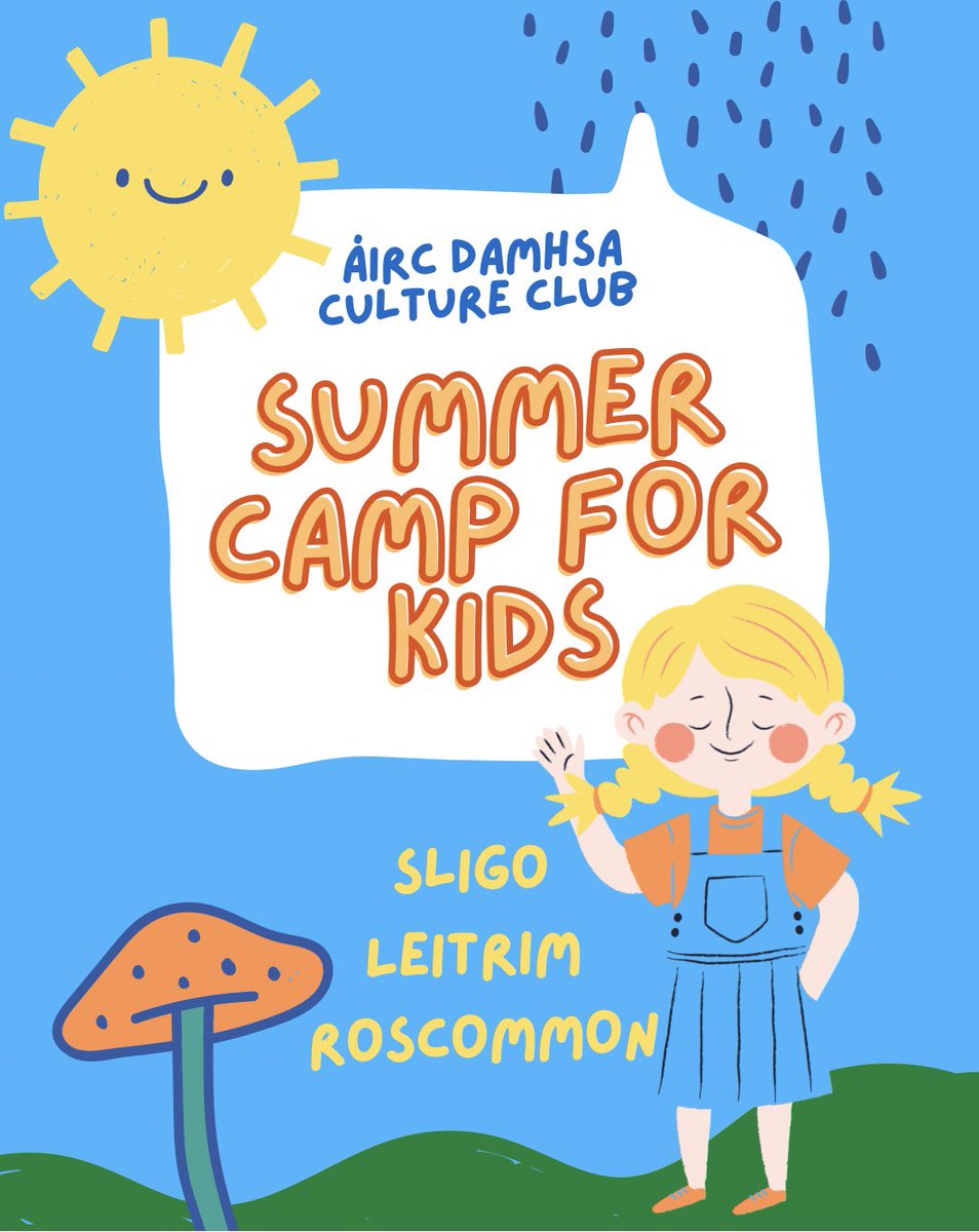 Our SUMMER CAMPS for children are back as we celebrate 20 years of Áirc Damhsa Culture Club. Book here: aircdamhsa.com/summer-camps Music - Song - Dance - Folklore - Arts - Crafts - Family Céilí - Gaeilge and more.