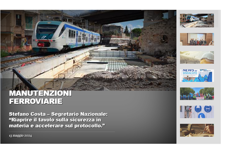 Manutenzioni ferroviarie.
Dopo #Brandizzo non si registrano miglioramenti. L'appello FenealUil: Riaprire il tavolo sulla sicurezza e accelerare sul protocollo specifico di settore.
Vai al comunicato stampa congiunto con la Feneal Piemonte: fenealuil.it/?p=33133