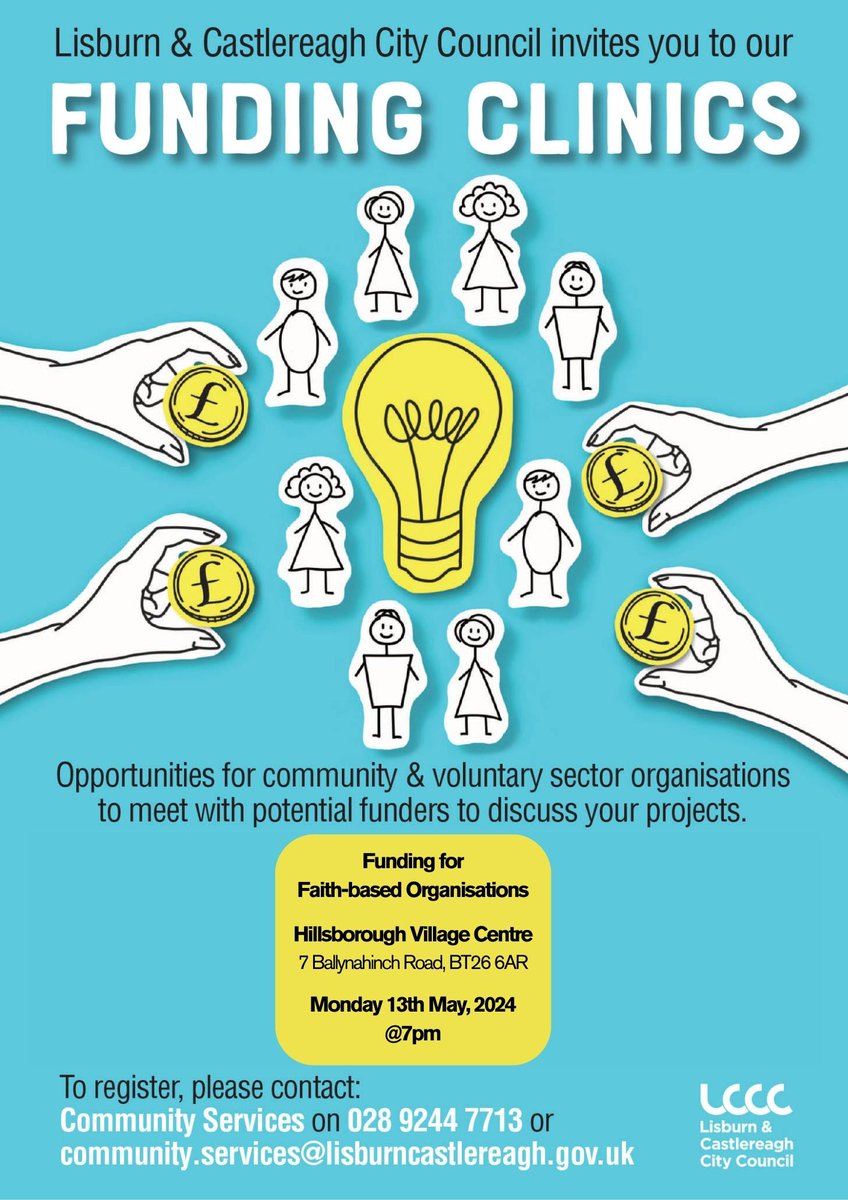 Calling all faith groups in <a href="/lisburnccc/">LCCC</a>  hope to see you tonight in Hillsborough #TheBigLunch bringing people together ❤
Pop in and share your #community ideas