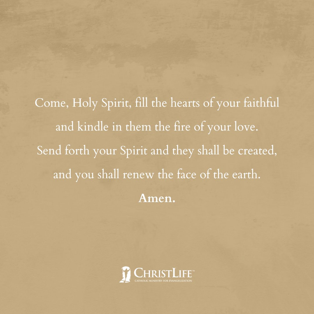 ChristLifeInc's tweet photo. Jesus began His public ministry with an outpouring of the Holy Spirit at His baptism. The early Church began her ministry with an outpouring of the Holy Spirit at Pentecost. Likewise, we need the power of the Holy Spirit to live as a disciple of Jesus. https://t.co/yze03ybxvs