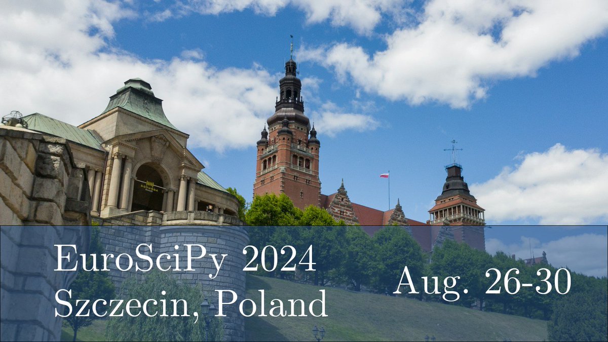 EuroSciPy (@euroscipy) on Twitter photo Do you have a scientific project or tool that uses Python and that you would like to present in an audience that includes collaborators to projects like Scikit-Learn, Matplotlib, and Pandas?
The call for proposals for EuroSciPy 2024 is open! 
euroscipy.org/2024/program.h… Do you have a scientific project or tool that uses Python and that you would like to present in an audience that includes collaborators to projects like Scikit-Learn, Matplotlib, and Pandas?
The call for proposals for EuroSciPy 2024 is open! 
euroscipy.org/2024/program.h…