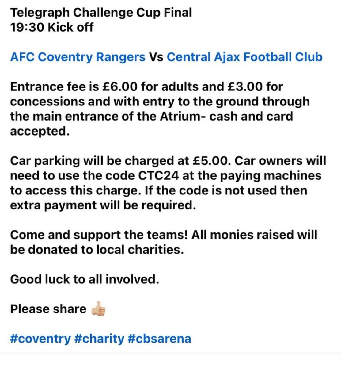 AFC Coventry Rangers tweet media