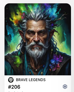 Good Day #bravelegends ☀️ Only 6 Druids left from todays drop 🔥🔥🔥 crypto.com/nft/collection… Join Us : website : cronosbrave.com discord : discord.gg/FGafYwtEP5 #crofam #bravefam @cryptocomnft $BRAVE @cronosbrave