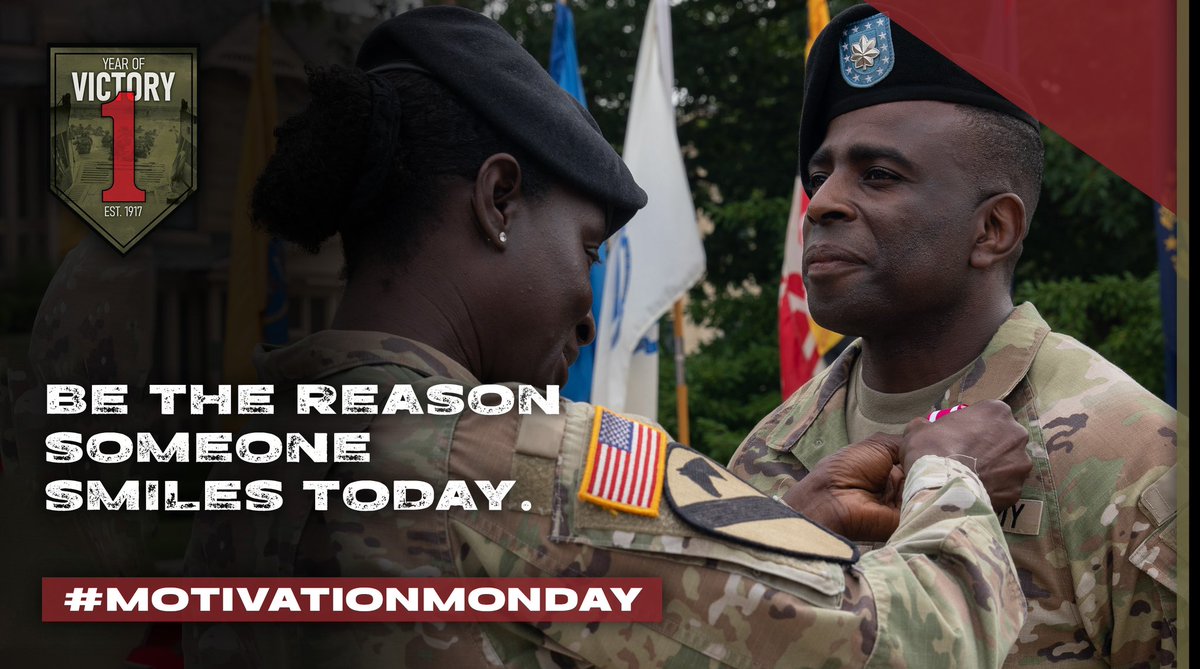 #MotivationMonday| Be the reason someone smiles today.💪 U.S. Army| III Armored Corps| U.S. Army Forces Command (FORSCOM)| Fort Riley