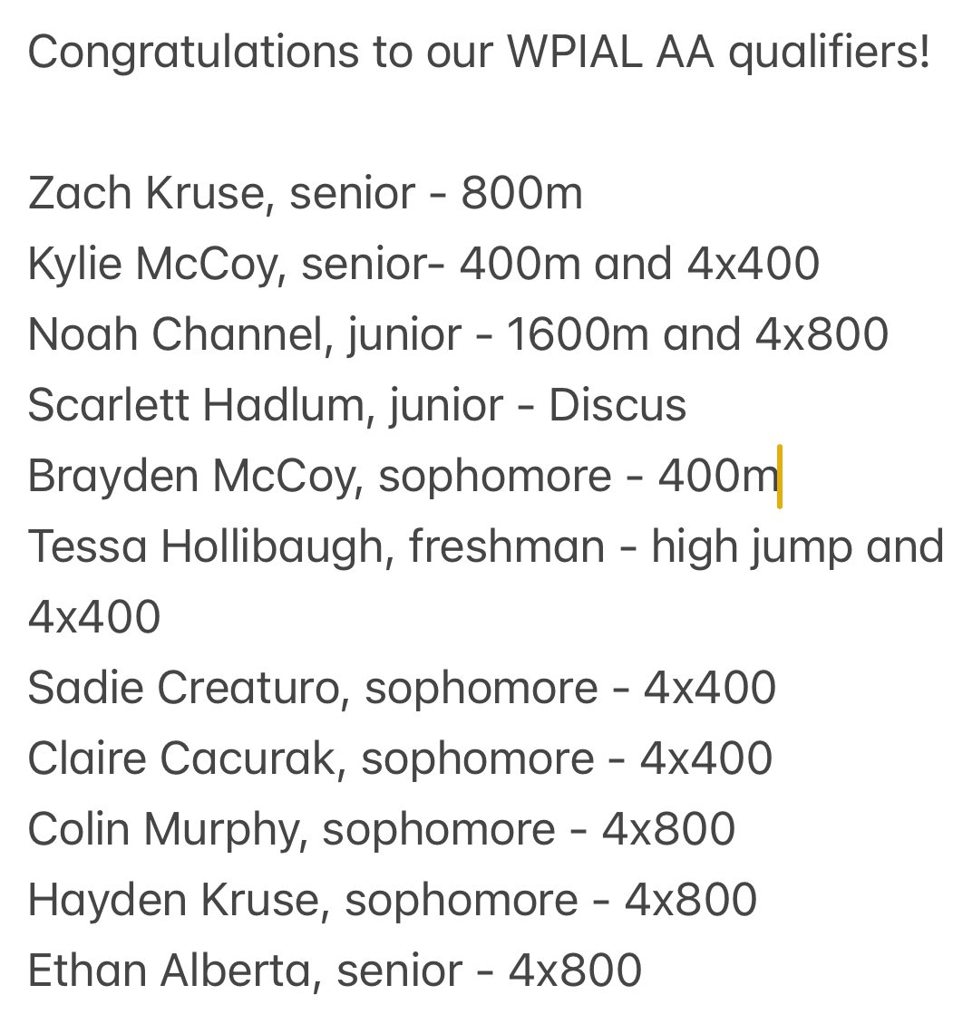 Good luck! #dlproud 💚💛 <a href="/DeerLakesAth/">Deer Lakes Athletics</a>