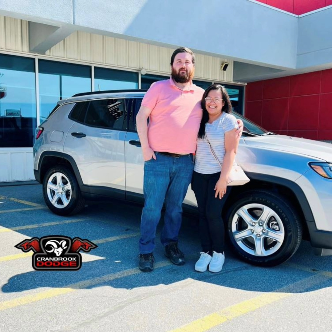 Congratulations to Mary and Cash on their purchase of this #Jeep #Compass! #CranbrookDodge #JeepCompass #JeepFamily #JeepLife #ItsAJeepThing