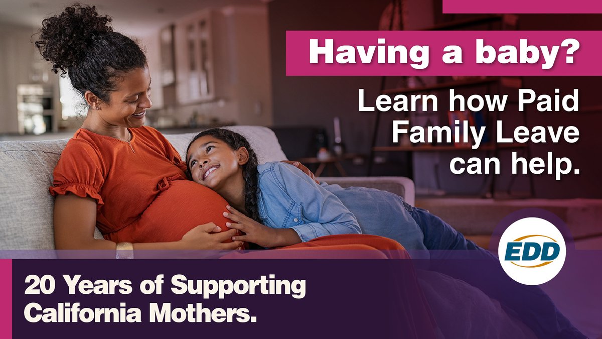 📣 Did you know that Paid Family Leave offers benefits for mothers to bond with a new child entering the family through birth, adoption, or foster care? The @CA_EDD understands that these are the moments that matter! ➡️ Learn more at: edd.ca.gov/Mothers. #MothersDay