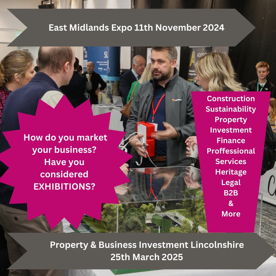 Need to increase your connections within the property / construction and business investment sectors? Look no further!  #EastMidsHeadsUp #EastmidsExpo #PropertyBizshow bit.ly/3HDDLLz