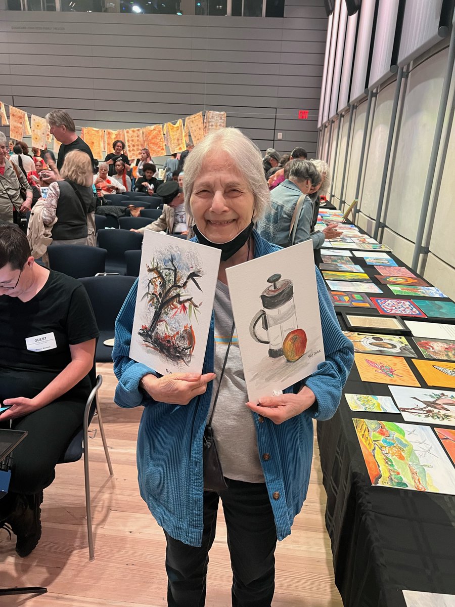Last Thursday, OAN members that participated in the @whitneymuseum Spring Art Program had their artwork exhibited at the museum as part of an exciting culminating celebration! #olderadults #whitneymuseum
