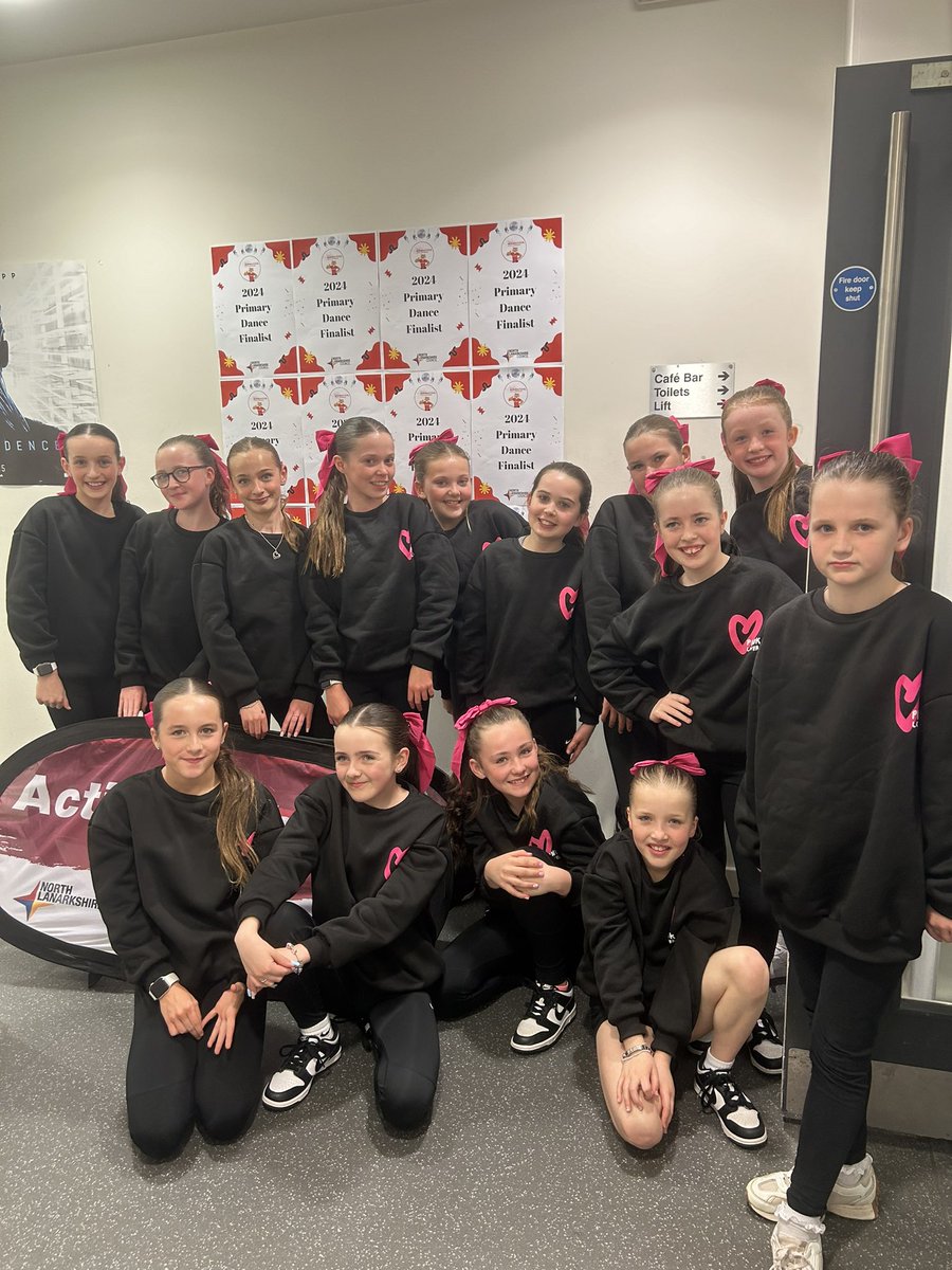 We are ‘ready to slay’ at the North Lanarkshire Dance Finals. Go Team All Saints’ 🖤💛