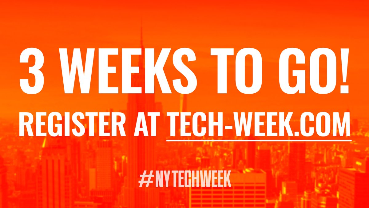 Less than a month until NY #TechWeek! 🫨🗽

If you haven't already, register for the official calendar and browse 600+(!) incredible events covering AI, fintech, health, games, SaaS, and more: tech-week.com

see you there! #NYTechWeek @a16z