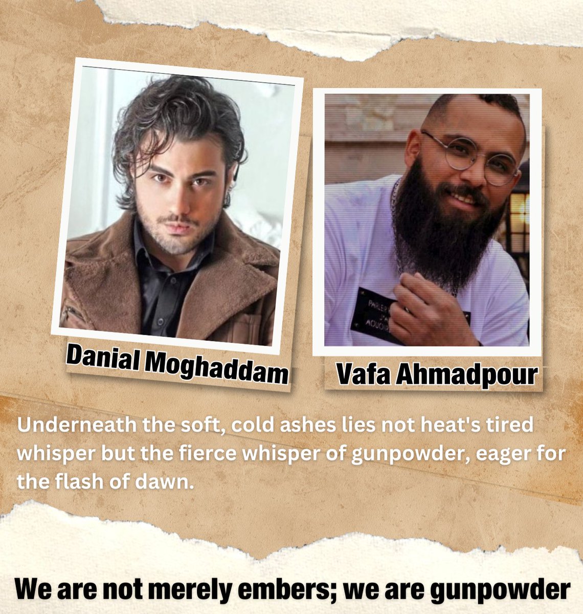 🚨 Urgent Alert: #VafaAhmadpour and #DanialMoghaddam were detained in Shiraz on May 9, 2024, for their brave video denouncing #IRGCterrorists. Their current location is unknown, and they face grave risks. Speak out now to protect their lives! @amnesty @EU_Commission @hrw