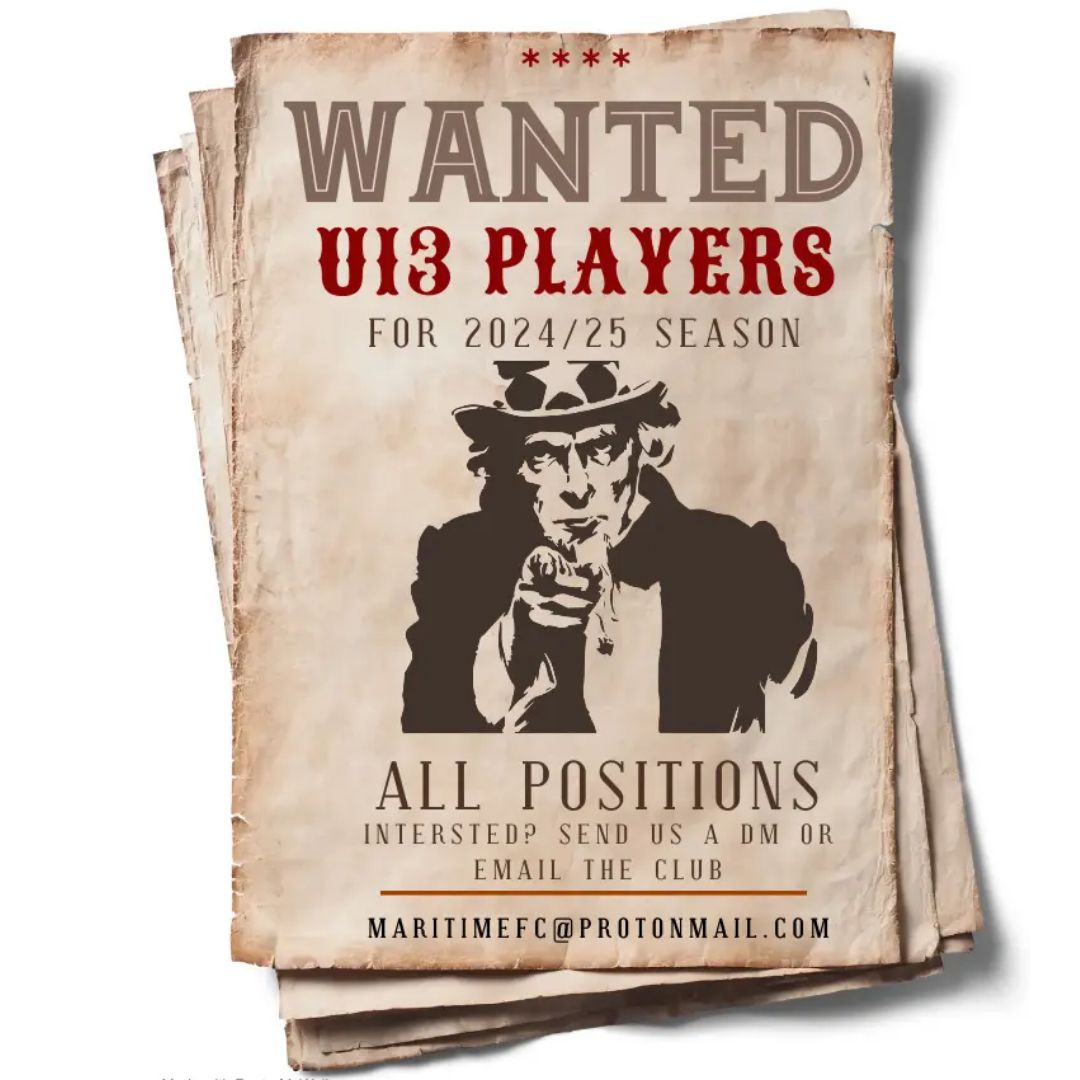 Our U12s (U13 next season 24/25) are looking for extra players as they move to 11v11 format

Saturday morning matches in Suffolk Youth Football League

For full details drop us a DM or email the club directly maritimefc@protonmail.com

#suffolk #ipswich #tendring #suffolkfootball