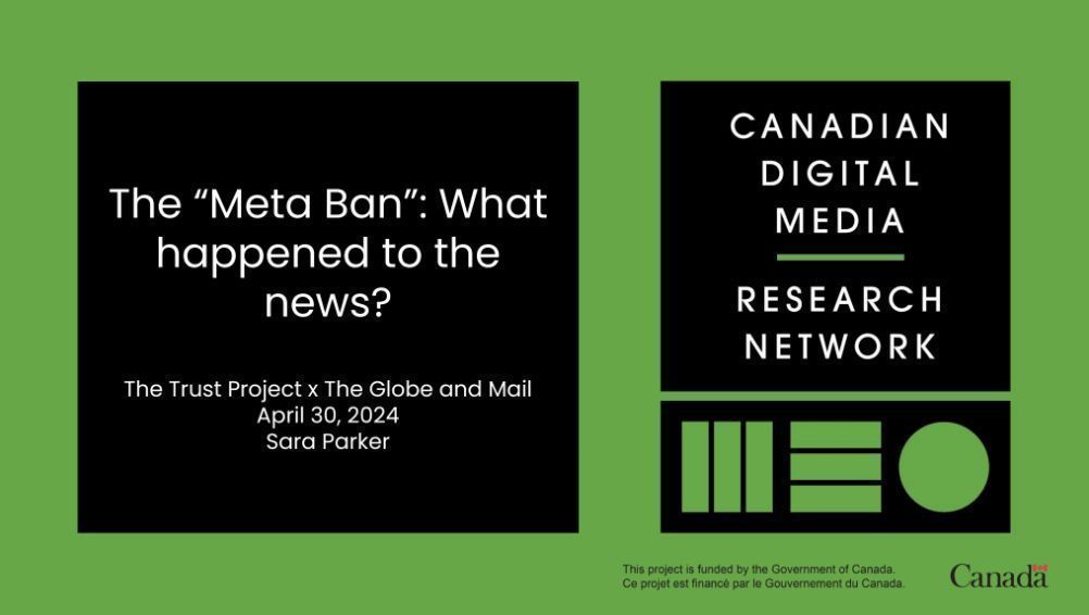 A big thank you to our @_trustproject Canadian news partners, who gathered last week to address Meta’s withdrawal from all distribution of news in Canada, applying insights from @s_j_parker and @natgl7 at the @MediaEcosystem Observatory.  #8TrustIndicators #TrustProject