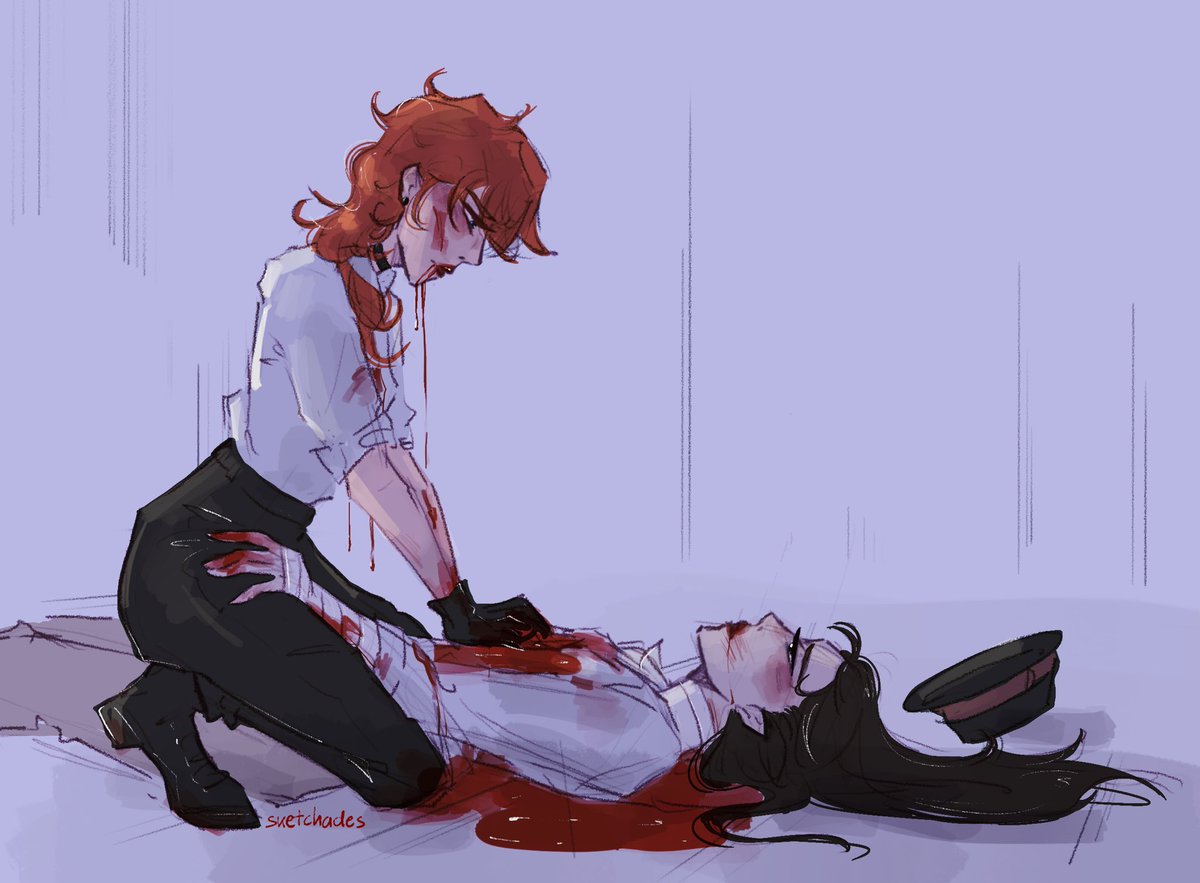 sketchades's tweet photo. im so normal about them 
#chuuya #dazai #bsd #bungoustraydogs  #soukoku https://t.co/HsDxEudunL