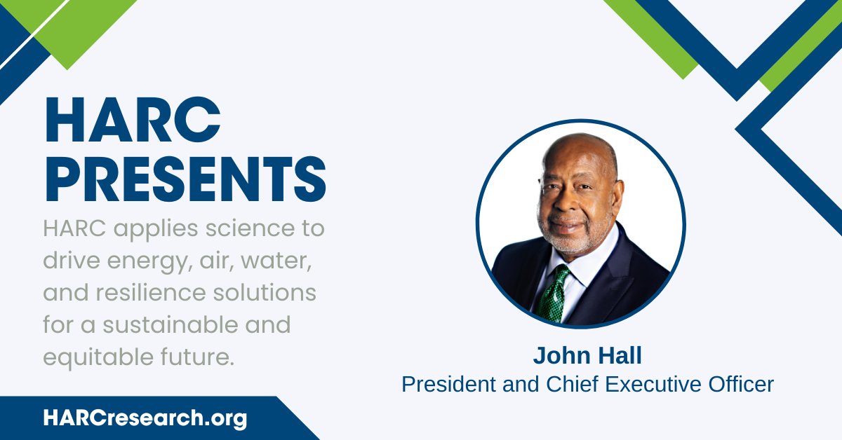 On May 14th, John Hall, HARC's President & CEO, will be speaking at RE+ Texas, discussing HARC's Community Benefits Hub framework that helps build capacity in disadvantaged communities. More on Mr. Hall bit.ly/JLHall

#HARCresearch #CommunityBenefits