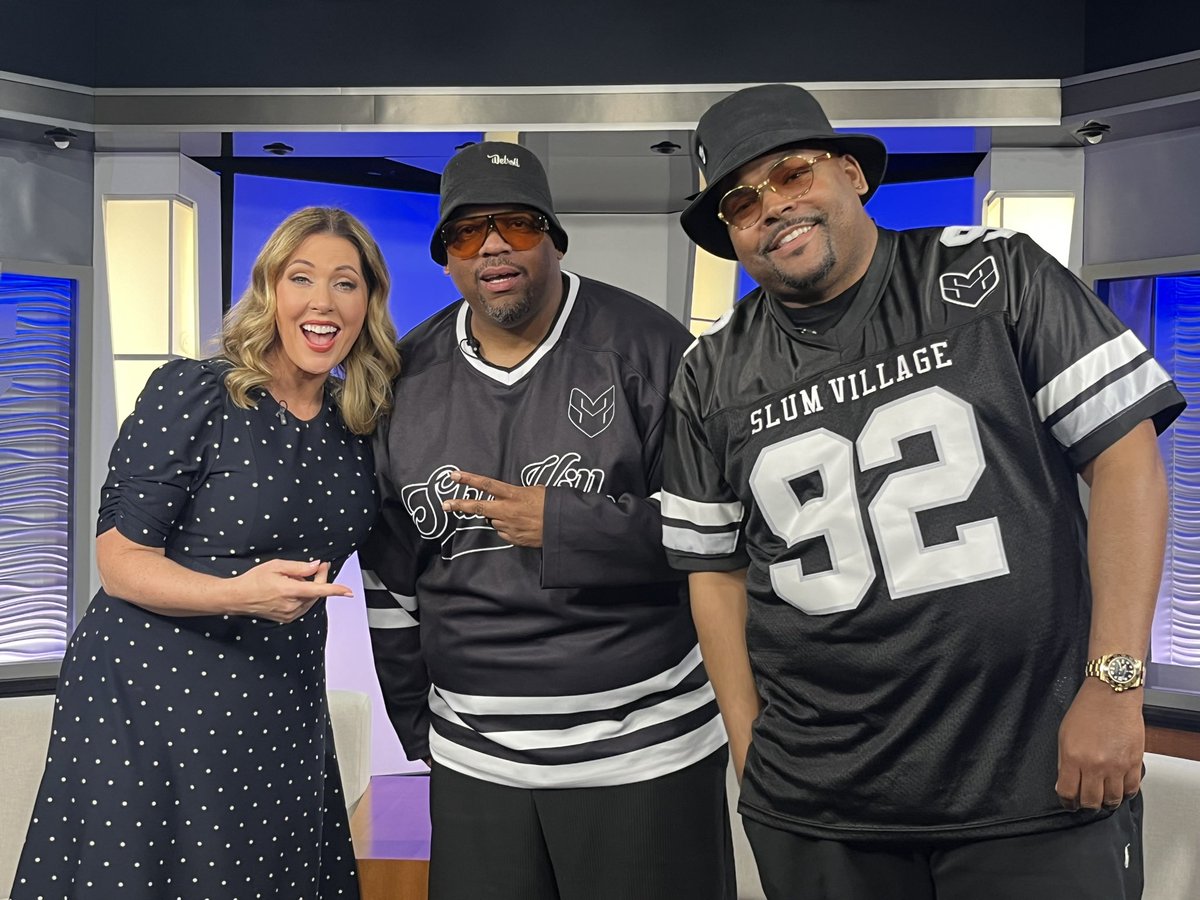 Loved talking with Detroit’s own Hip-Hop legends @T3SV & @youngrj313 from @slumvillage! Their first album in nearly a decade just dropped! They’re currently wrapping up their 28 date “FUN Since 92 Tour.” @miketaylorwx , I told them you said Hi! 👋