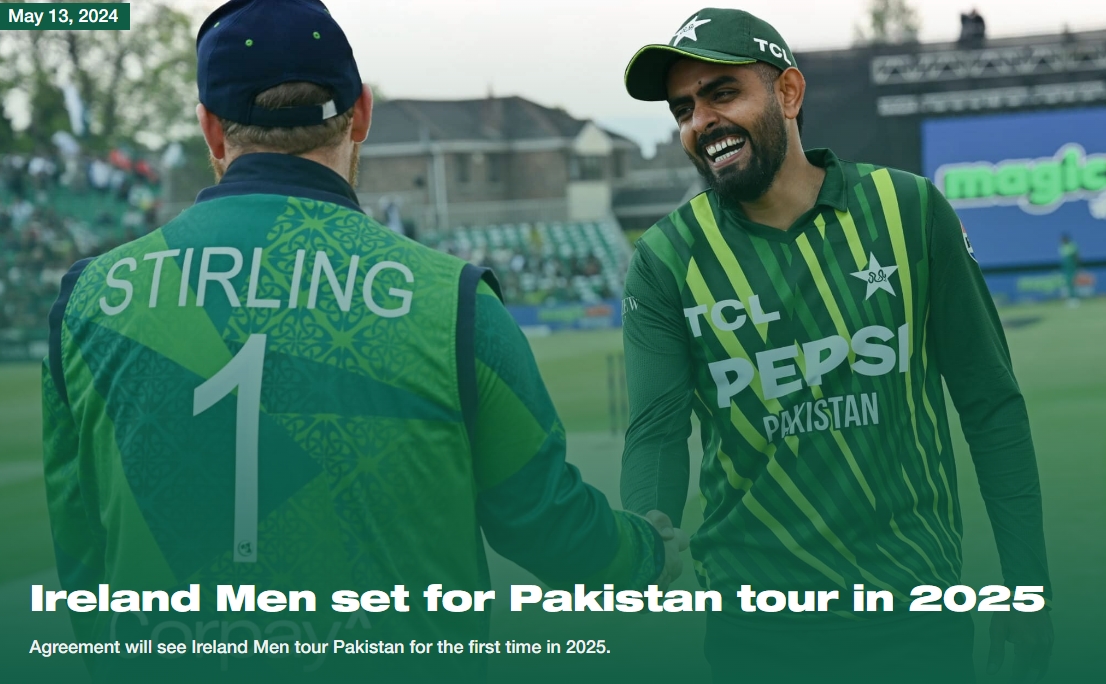 👉 HISTORIC TOUR Ireland Men to tour Pakistan for the first time in 2025. This follows Ireland Women's first tour to the country in 2022 and was agreed at a meeting yesterday. Learn about this news here: bit.ly/3QIh7qr #BackingGreen ☘️🏏