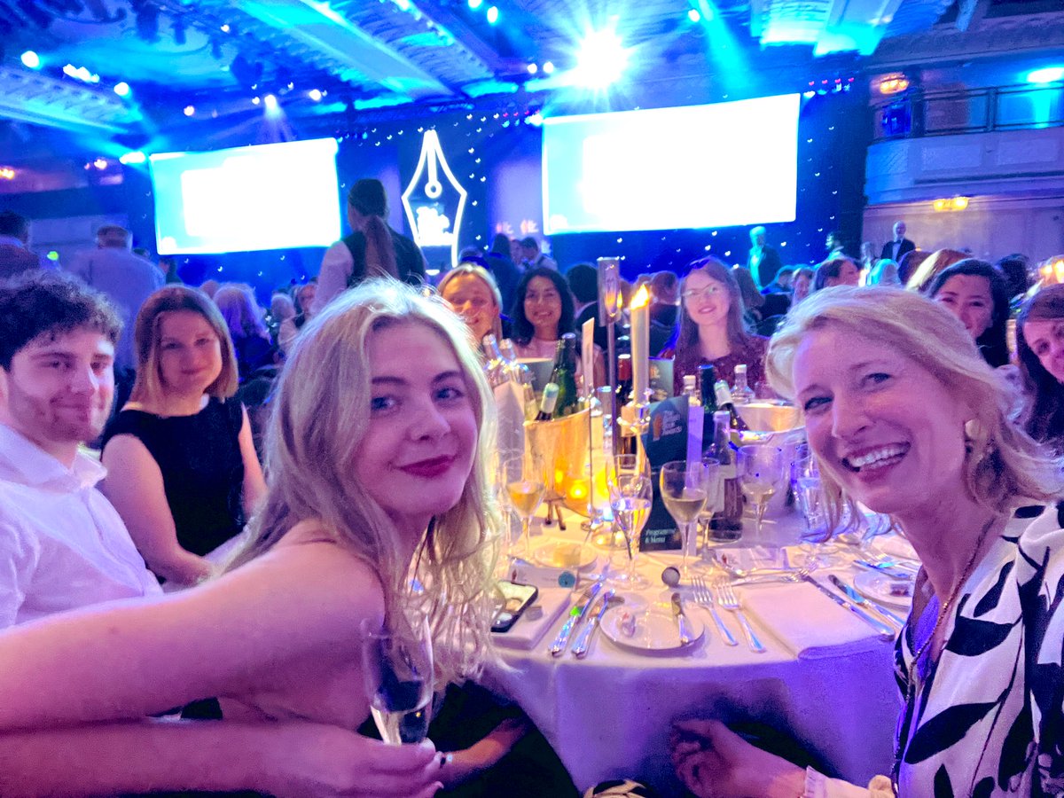 We are at the #BritishBookAwards 2024 eagerly awaiting our potential Agent of the Year @ChloeSeager She deserves to WIN!! @MMLitAgency 💥🤩🎉