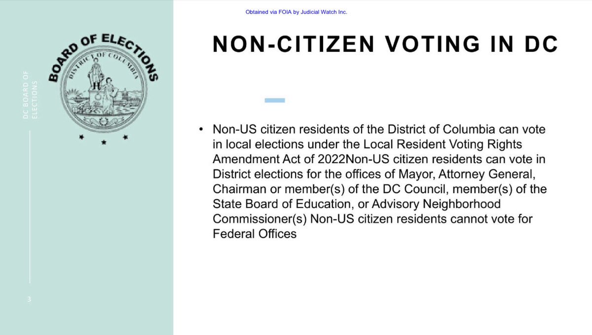 BREAKING: Newly obtained documents reveal that non-U.S. citizens will be allowed to vote in the upcoming local elections.