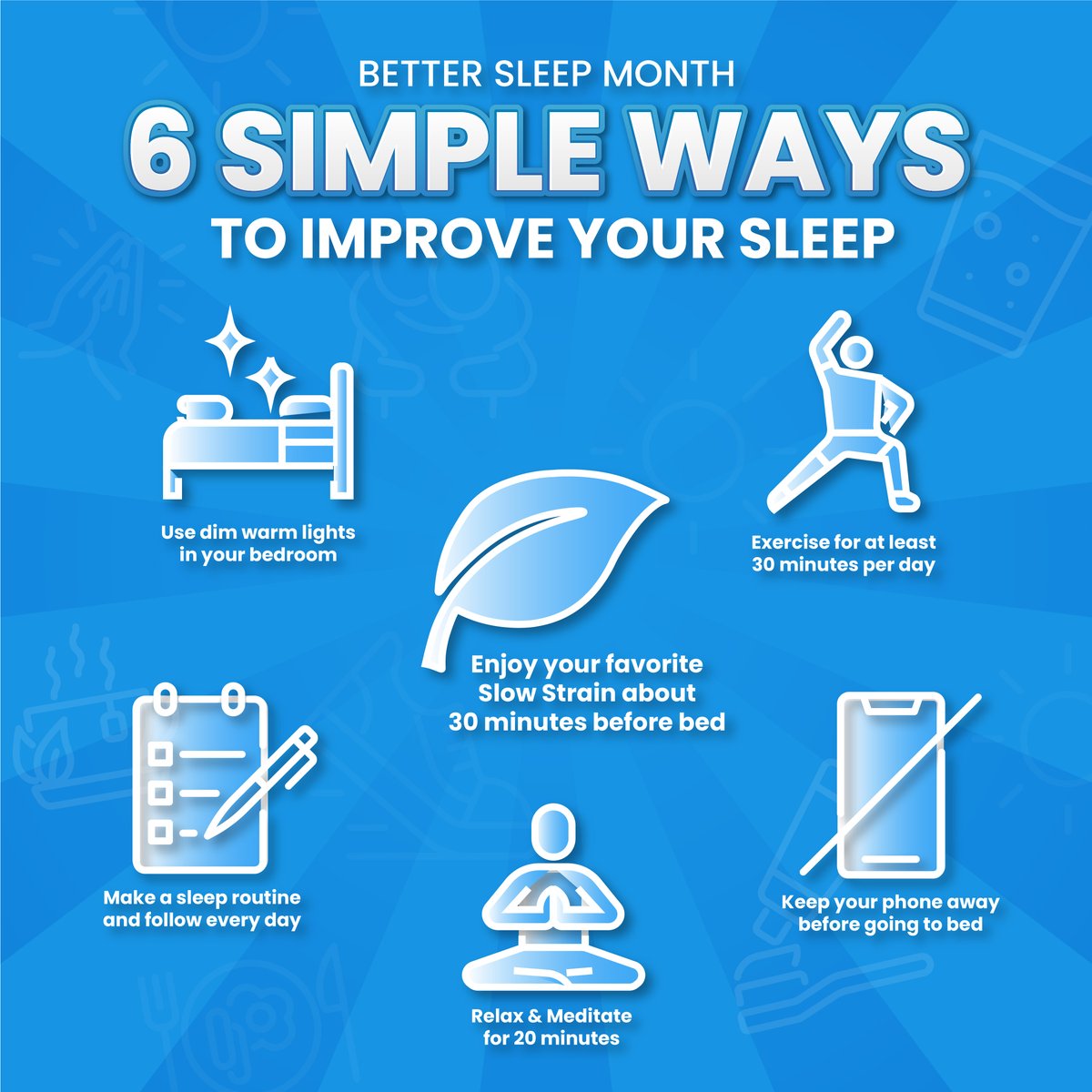 Want to improve your sleep quality 💤

Try these tips and sweet dreams to you all!

bit.ly/3Gd1mn1

#SleepBetter #RestWell