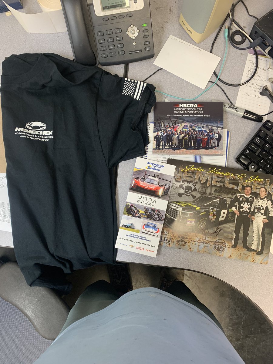 qualitypolicy's tweet image. Got some cool  @JHNemechek and Joe Nemechek merch from a coworker. Autographed a couple pieces. Pretty cool I can’t lie! #frontrowjoe