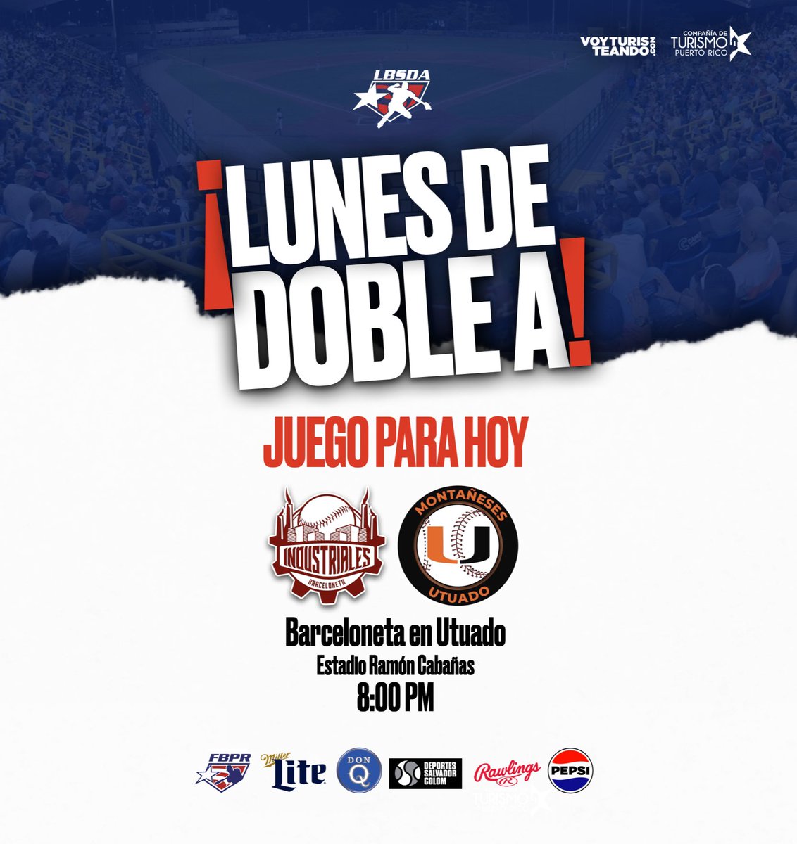 ¡Hoy se juega en Utuado! 📲 Baja gratis la aplicación Liga Doble A y recibe las notificaciones de cambios en el calendario. iPhone: apps.apple.com/ar/app/liga-do… Android: play.google.com/store/apps/det…