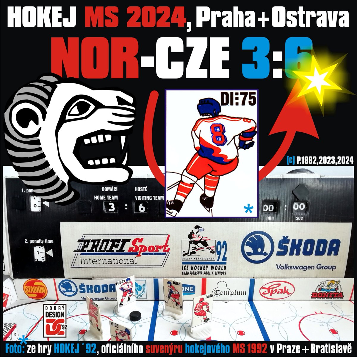 ChmelarPremysl's tweet photo. HOKEJ MS 2024 ČR Praha+Ostrava
NOR-CZE 3:6*
*V jednu chvíli "nervy", ...
ale skvělý obrat a dobrá "škola" pro příště.
JDEME dál ... až NAHORU, aby to letos VYŠLO ! :)
DĚKUJEME ♥ a držíme palce !
#HOKEJ #MISTROVSTVÍ #ČESKÁREPUBLIKA #PRAHA #OSTRAVA #CZECHTEAM #CHAMPIONS #CZE https://t.co/sGwnHqTFDF