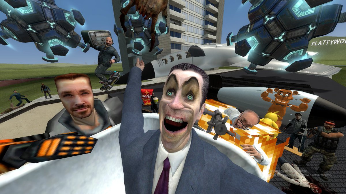 cheezytheman's tweet photo. full image of my banner

alot of gmod and valve game refrences. i was inspired by @coolgamerpro52's gmod screenshots which also have this chaotic feel to them which i really liked (big thanks to them). also i am fully aware that i need to activate windows. also uhhhhhh penis lol https://t.co/1KeFHsqF0j