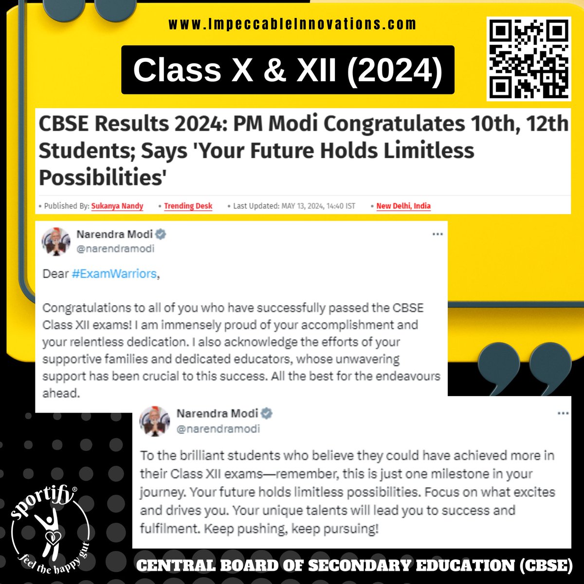 SportifyG's tweet photo. #Congratulations to all parents &amp; their children who made a telling performance in Class 12th &amp; 10th CBSE Board exams of 2024.

#FeelTheHappyGut #Sportify #GlutenFree #LegacyBrandInMaking #IIPLeM #GutHealthMainWealth #Gut #GutMicrobiome #DefineSaintAndBeast 
#CBSE #Result #Marks https://t.co/px8kSBNPPH