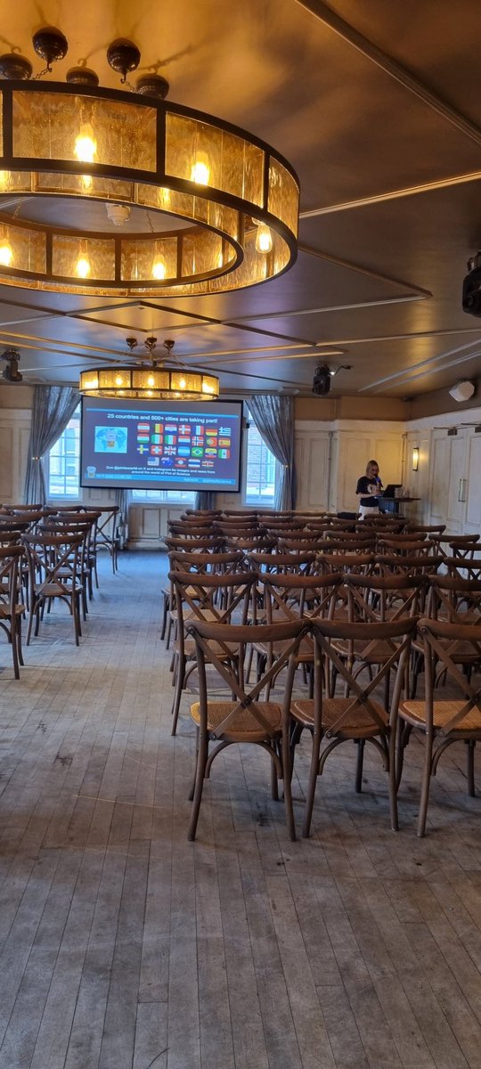 Testing testing! All ready for the first night of Pint of Science 🍺🧠 'How bodies shape our mind', with talks from @Ben_M_Greenwood & @HugoFleming_. 📍Find us upstairs in the Ballroom @TheBedfordPub #pint24 Hosted tonight by @sarahbuehler_ #pint24