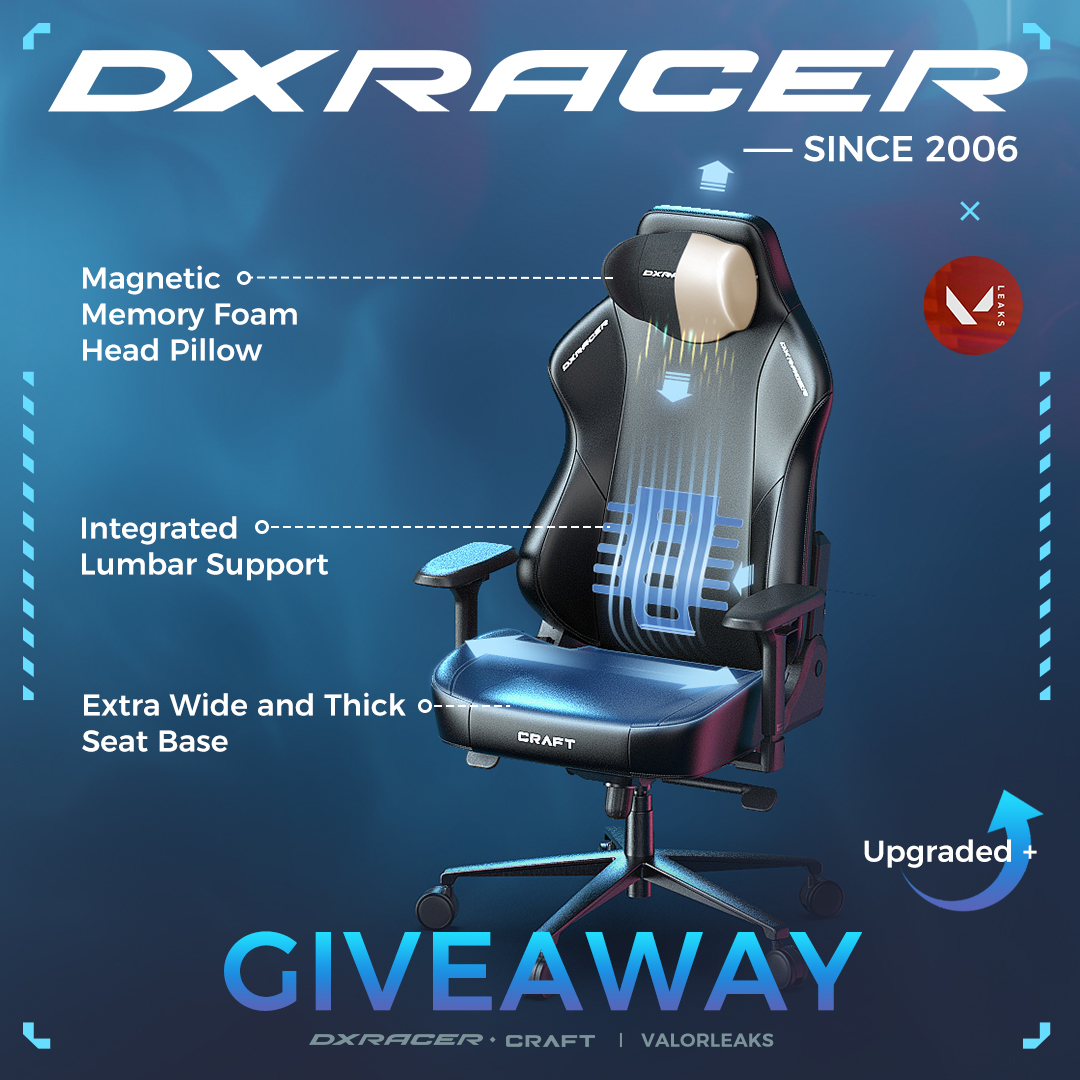 😱DX BUNDLE GIVEAWAY😱

👀To Enter: 
✅Follow @Dxracer & @ValorLeaks 
✅Tag 2 friends
✅ Like & Share

 The winner will be announced on May 16th! #VALORANT