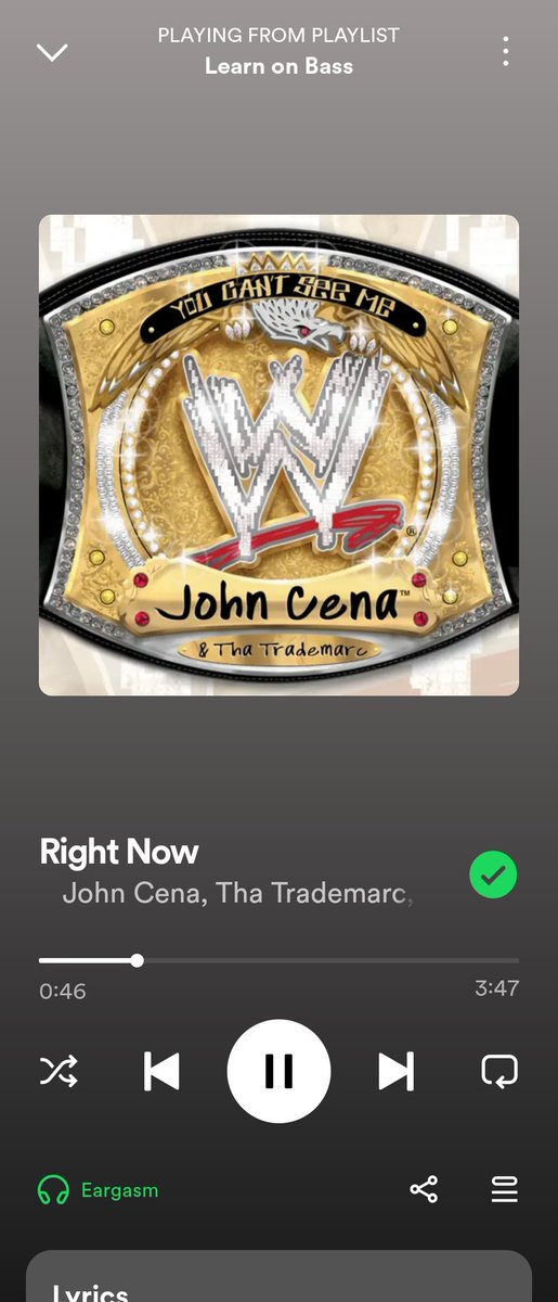 AustinCreedWins's tweet photo. Just a reminder that this song still bangs https://t.co/XZP7NHlKmK