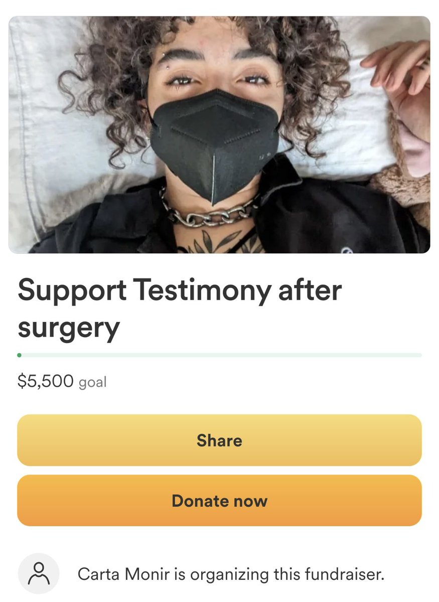 I'm raising money for my beloved friend @deadtestimony's surgery recovery. Please donate!! Link below