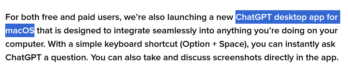 Microsoft gives OpenAI $10 billion dollars and they release a Mac app first