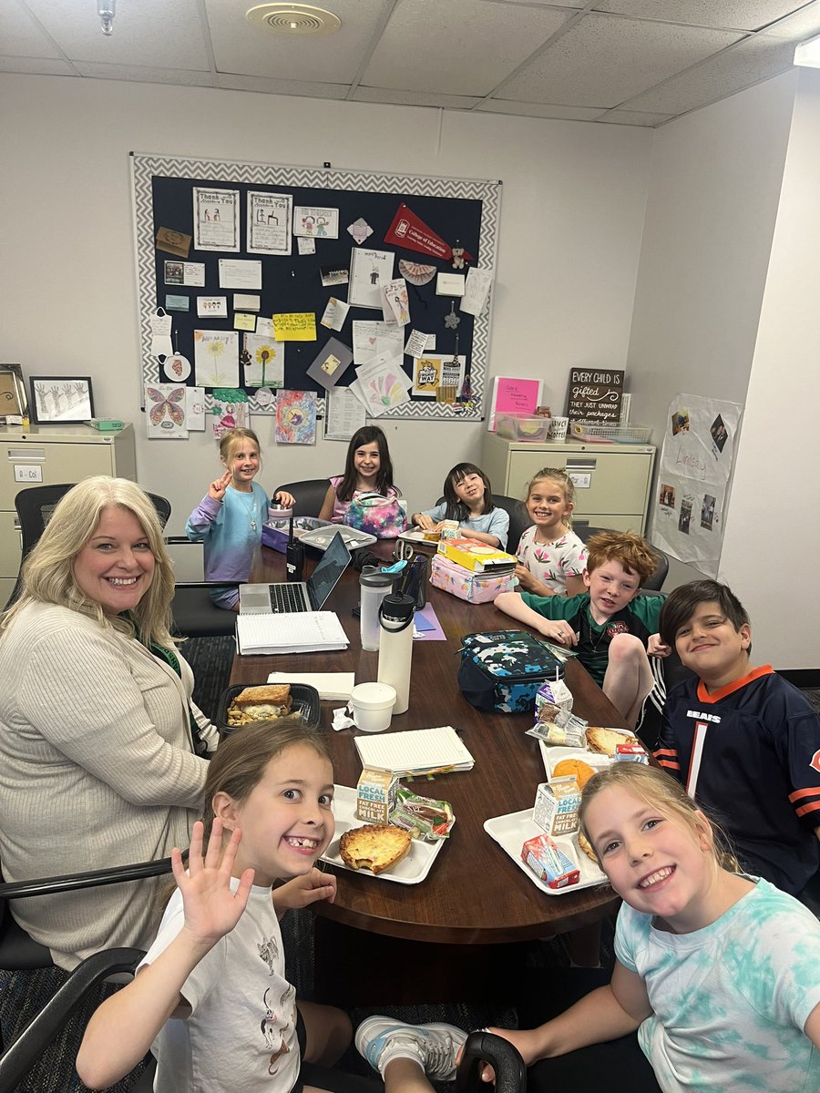 I had a great lunch today with some very fun 2nd graders!
