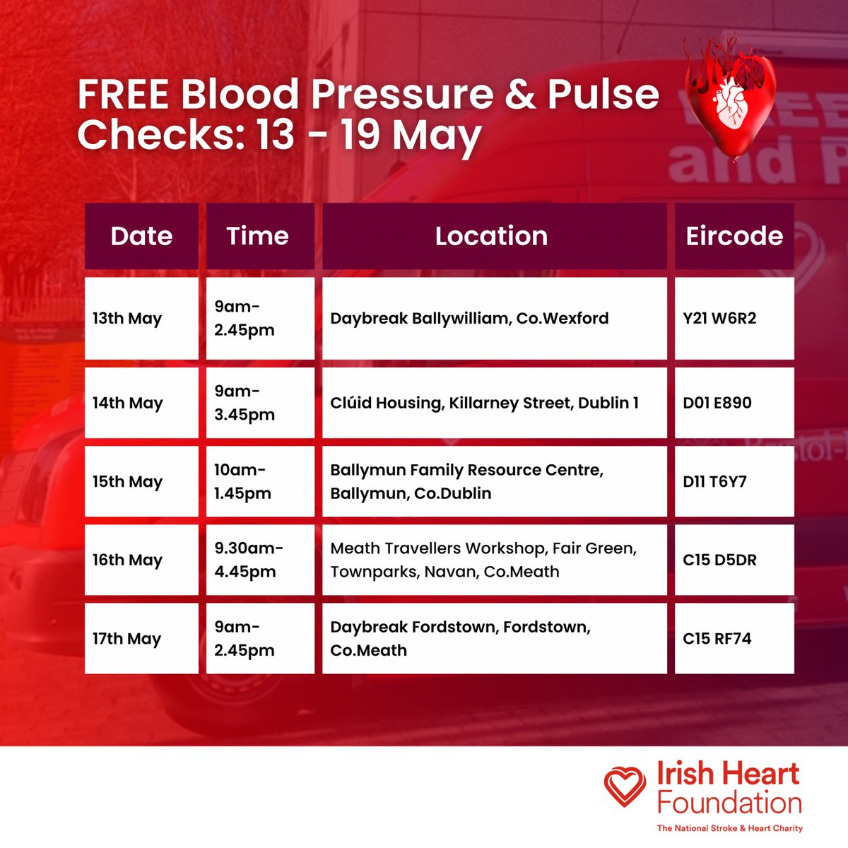 Visit our Mobile Health Unit and get a free blood pressure and pulse check. #GetChecked #BeforeDamageIsDone